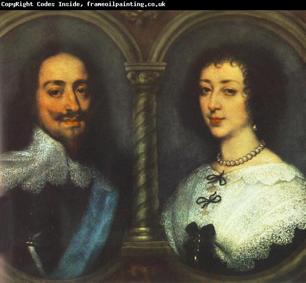 DYCK, Sir Anthony Van Charles I of England and Henrietta of France dfg